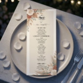 Elegante Boho Chic Bruiloft Menu