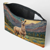 Elegante boho chic lama alpaca etui (Open)