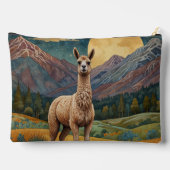 Elegante boho chic lama alpaca etui (Achterkant)