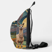 Elegante boho chic lama alpaca sling bag (Rechts)