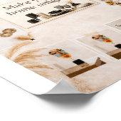 Elegante Boho Chic Muurkunst Poster - Maak Je Thui (Hoek)