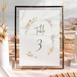 Elegante Boho Chic Pastel Bloemen bruiloft Kaart