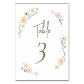 Elegante Boho Chic Pastel Bloemen bruiloft Kaart (Achterkant)