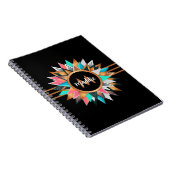 Elegante Boho Chic Persoonlijk Notitieboek (Rechterzijde)