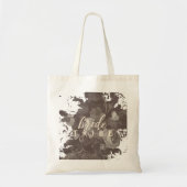 Elegante Boho Chic Typografie Bruiloftsshower Tote Bag (Voorkant)