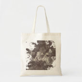 Elegante Boho Chic Typografie Bruiloftsshower Tote Bag (Voorkant)