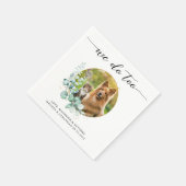 Elegante Boho Chic Wij Doen Dat Ook Foto Huwelijk Servet (Hoek)