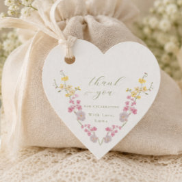 Elegante boho chic Wilde bloemen Bruiloftsshow Hea Bedankjes Labels