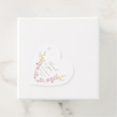 Elegante boho chic Wilde bloemen Bruiloftsshow Hea Bedankjes Labels (In situ)