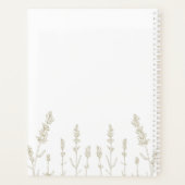 Elegante Boho Chique Bloemen Paar Fotobruiloft Planner (Achterkant)