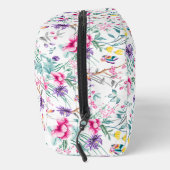 Elegante Boho Chique Bloemen & Vlinders Monogram Toilettasje (Rechts)