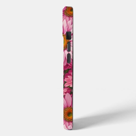 Elegante boho chique roze bloemen roze madeliefjes Case-Mate iPhone case (Achterkant / Links)