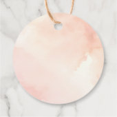 Elegante Boho Desert Landschap Cactus Bruiloft Bedankjes Labels (Achterkant)