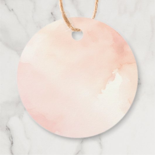 Elegante Boho Desert Landschap Cactus Bruiloft Bedankjes Labels (Achterkant)