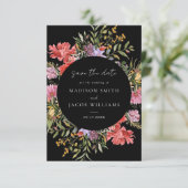 Elegante Boho Dutch Floral Wedding Save The Date (Staand voorkant)