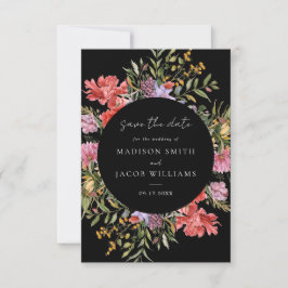 Elegante Boho Dutch Floral Wedding Save The Date