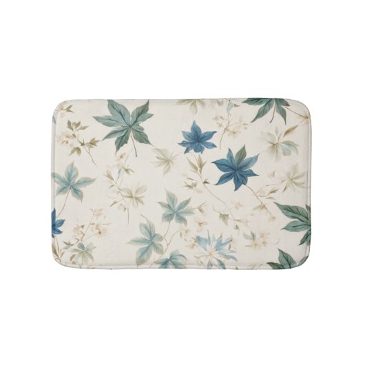 Elegante Boho esdoorn laat bloemmotief Badmat (Voorkant)