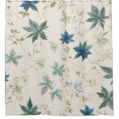Elegante Boho  esdoorn laat bloemmotief Douchegordijn (Voorkant)