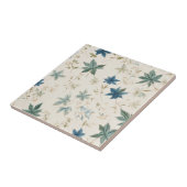 Elegante Boho  esdoorn laat bloemmotief Tegeltje (Zijkant)