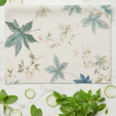 Elegante Boho  esdoorn laat bloemmotief Theedoek (Gevouwen)