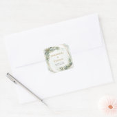 Elegante boho eucalyptus groen gouden Stickers (Envelop)