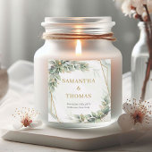 Elegante boho eucalyptus groen gouden Stickers