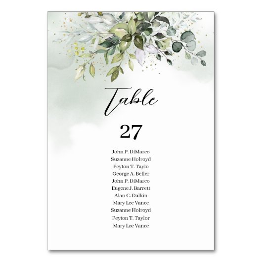 Elegante Boho Eucalyptus groen takken goud Kaart (Voorkant)