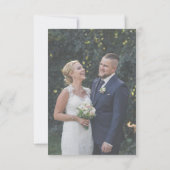 Elegante Boho Eucalyptusbladeren Foto Bruiloft Save The Date (Achterkant)