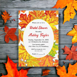 Elegante Boho Fall laat Country Vrijgezellenfeest Kaart