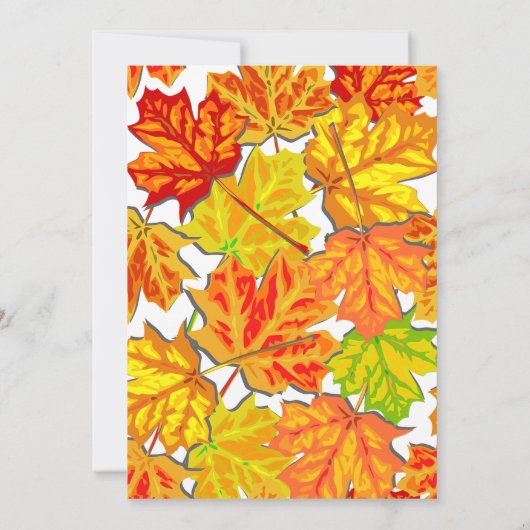 Elegante Boho Fall laat land bloemenbruiloft Kaart (Achterkant)