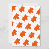 Elegante Boho Fall laat rustieke bloemenbruiloft Save The Date (Achterkant)