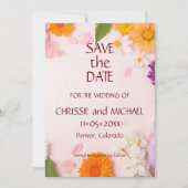 Elegante Boho Floral #3 Save The Date (Voorkant)