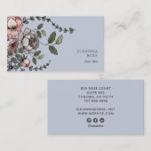 Elegante Boho Floral Botanical Professional Visitekaartje (Voorkant / Achterkant)