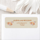 Elegante Boho Floral bruiloft adresetiketten Etiket (Insitu)