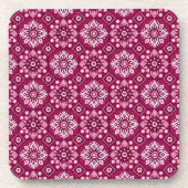 Elegante Boho Floral Pattern Onderzetters - Set va (Voorkant)