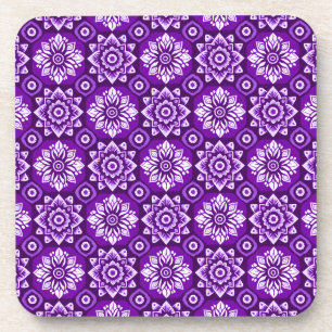 Elegante Boho Floral Pattern Onderzetters - Set va