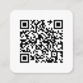 Elegante Boho Floral Wedding Website QR Code RSVP Informatiekaartje (Achterkant)