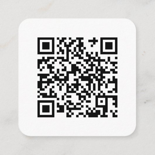 Elegante Boho Floral Wedding Website QR Code RSVP Informatiekaartje (Achterkant)
