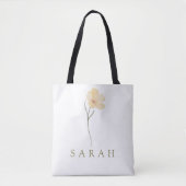 Elegante Boho Floral Wildflower Canvas tas (Voorkant)
