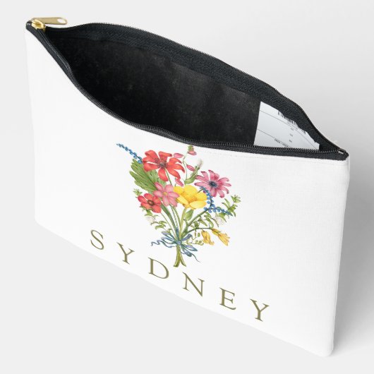 Elegante Boho Floral Wildflower Etui (Open)