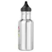 Elegante Boho Floral Wildflower Waterfles (Rechts)