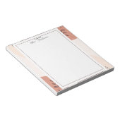 Elegante Boho Frame Leraar  Notitieblok (Schuin)