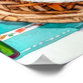 Elegante Boho-geïnspireerde kerstvakantie inrichti Poster (Hoek)