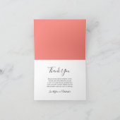 Elegante Boho geometrische Waterverf bloemenbruilo Bedankkaart (Binnen)