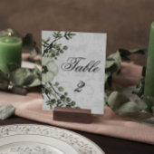Elegante Boho Green en Damask bruiloft Kaart