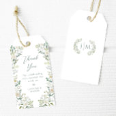 Elegante Boho groen bruiloft dank u cadeau Label Cadeaulabel