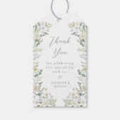 Elegante Boho groen bruiloft dank u cadeau Label Cadeaulabel (Voorkant)