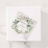 Elegante Boho groen eucalyptus bruiloft Bedankjes Labels (In situ)