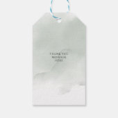 Elegante Boho groen eucalyptus bruiloft Cadeaulabel (Achterkant)
