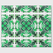 Elegante boho groene botanische bohemien cadeaupapier (Vlak)